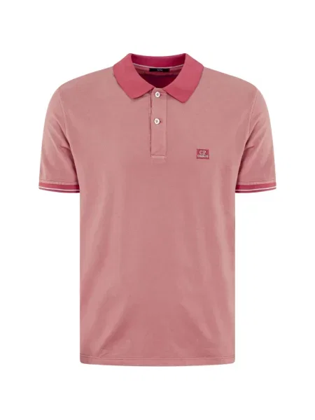 Tricou polo C.p. Company cu autograf roz