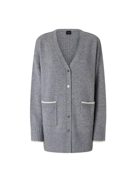 Sweter Pinko z kaszmiru szary