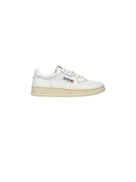 Sneakers Autry Medalist Low Man Leat/ Leat Wht/ Wht EUR 41 białe