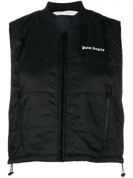 Vestă Palm Angels cu broderie negru