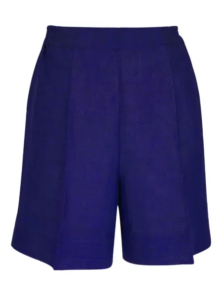 Pantaloni scurți Kiton de in albastru