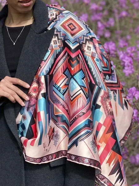 MyScarf Basic Хустка Мультиколор Шовк