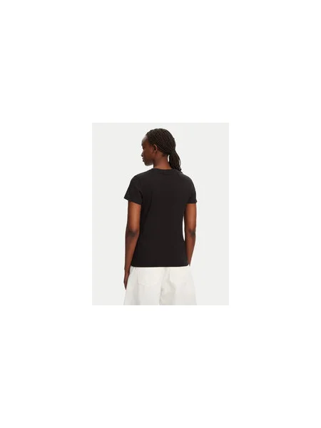 Calvin Klein Jeans Póló Monologo Slim Fit fekete