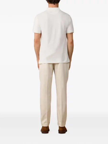 Scurt tricou polo Hackett London alb