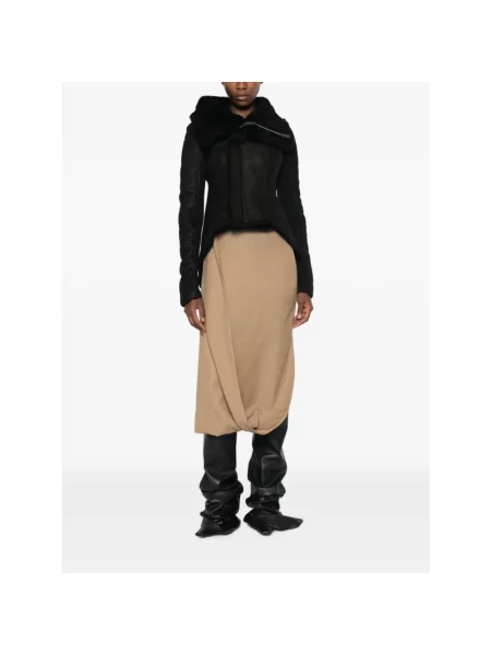 Kurtka skórzana Rick Owens czarna