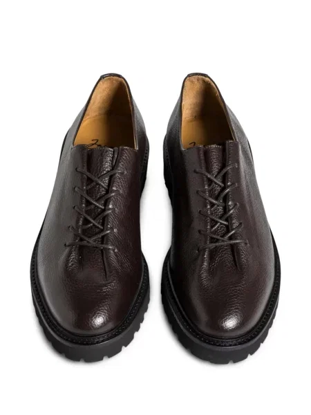 Pantofi derby Soloviere din piele maro