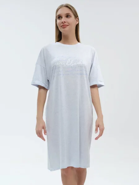 Нічна сорочка Roksana модал блакитний