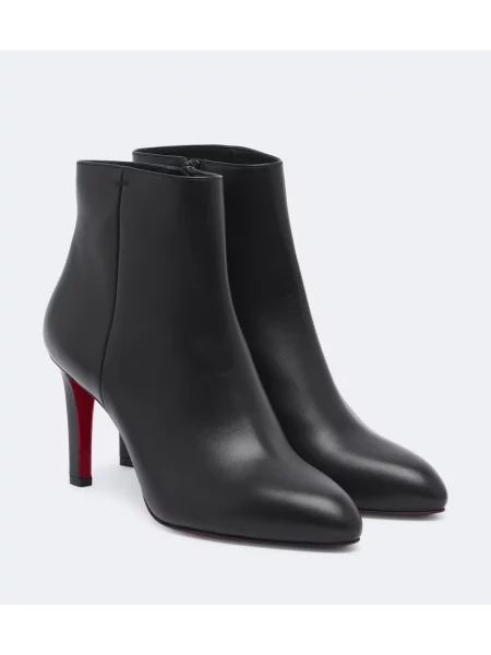 Buty do kostki Christian Louboutin skórzane czarne