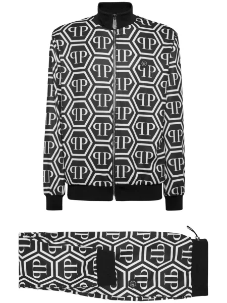 Яке Philipp Plein с принт черно