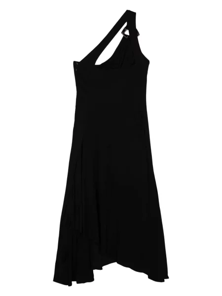 Asimetriška kostiumas midi suknelė Sonia Rykiel iki kelių juoda