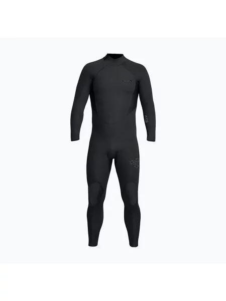 Costum de înot pentru bărbați Xcel Axis mm Back Zip Full black negru