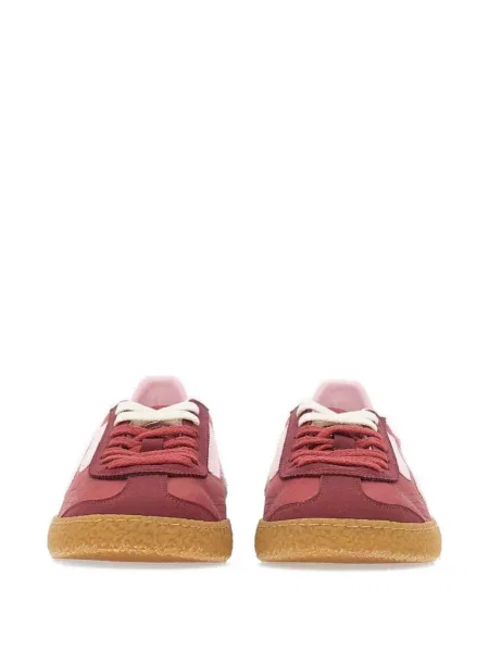 Sneakerși Puraai fără toc cu inserții contrastante roșu