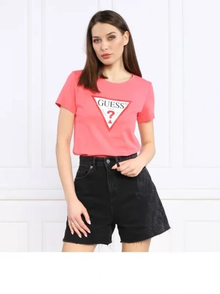 GUESS Tricou ORIGINAL roz