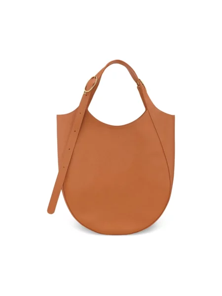 Shopperka Longchamp skórzana brązowa