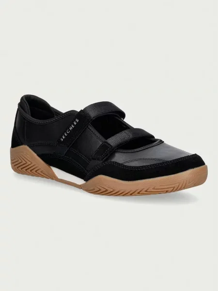 Skechers balerini din piele ZINGER EVO-ZEN DAZE negru