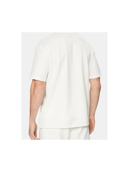 Guess Tričko Overshirt Fit biela