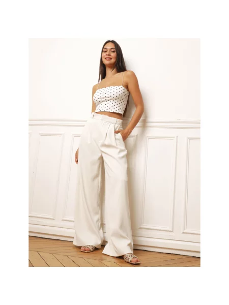 Top La Modeuse alb