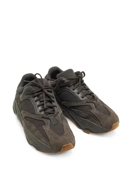 Велурени маратонки Adidas Yeezy с връзки сиво