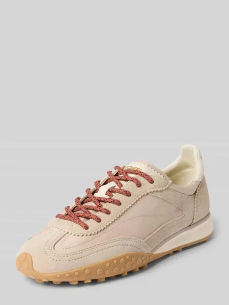 Sneakersy z miksu skóry z detalem z logo Model Bridge' Hoff beżowe