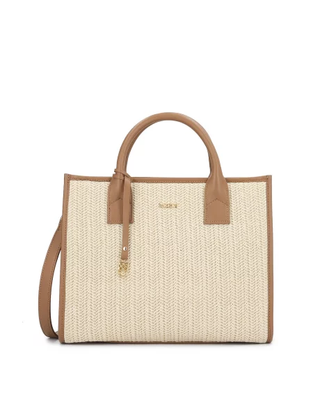 Kazar Ročna torbica kremna / karamel