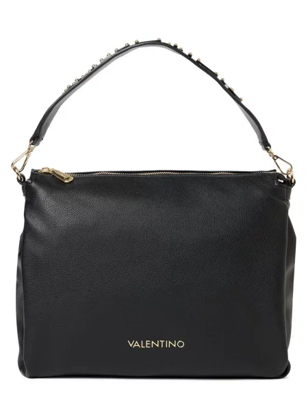 VALENTINO HANDBAGS torba na ramię Kobiety Sztuczna skóra wypukły wzór tkaniny ONE SIZE czarny