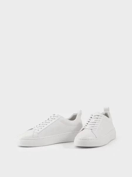 Кожаные кеды Vagabond на платформе белые