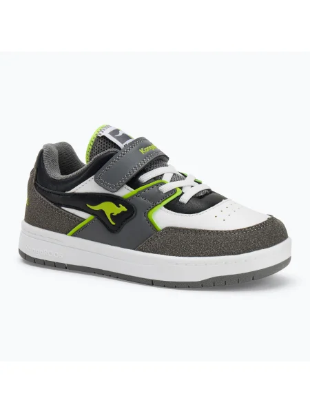 Pantofi pentru copii KangaROOS K-CP Bounder EV oțel/verde neon gri