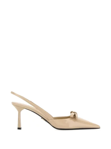 Pantofi cu toc Prada cu funde slingback