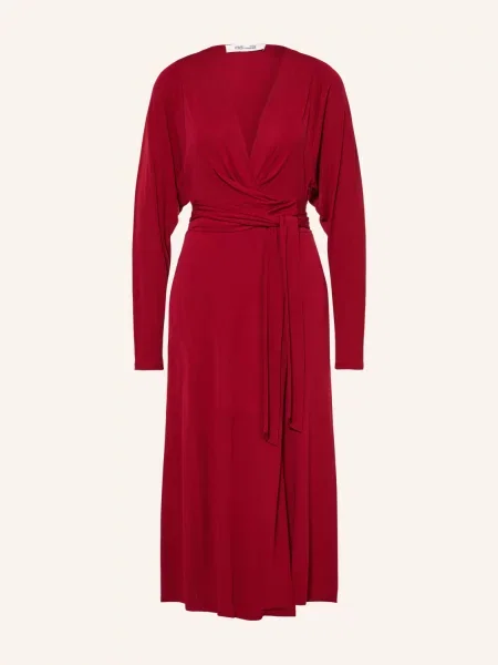 Diane Von Furstenberg Zavinovací Šaty Amara tmavě červená