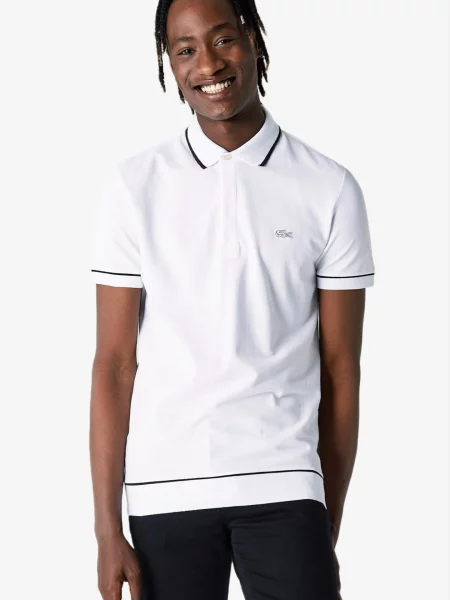 Поло Lacoste белое