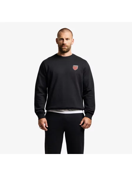 Hanorac crewneck Prosto. negru