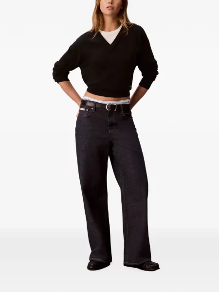 Blugi Calvin Klein cu autograf albastru