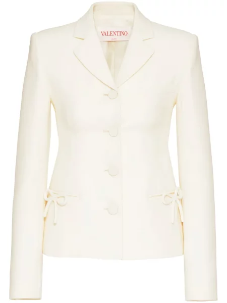 Marynarka Valentino Garavani z krepy biała