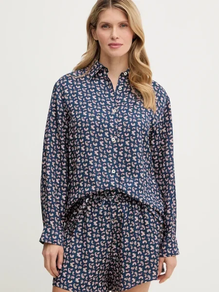 Риза A.P.C. Chemise Gabrielle тъмносиньо