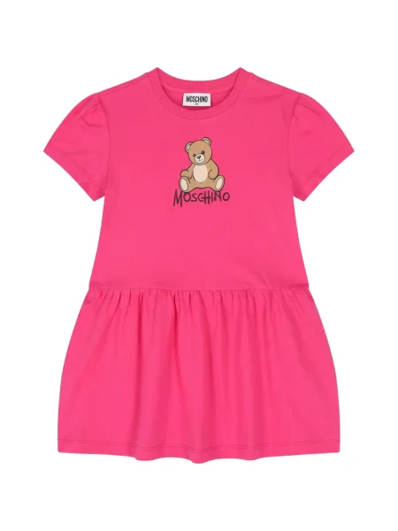 Sukienka dziecięca Moschino różowa