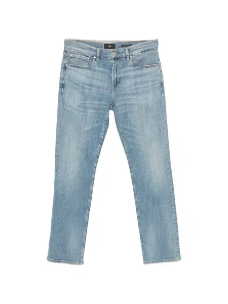 Blugi 7 For All Mankind cu autograf albastru
