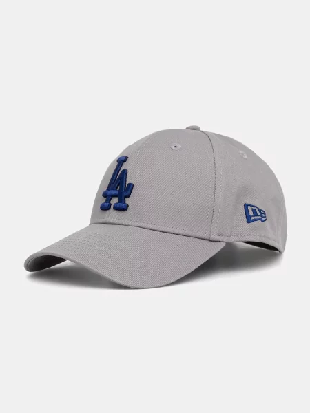 Шапка New Era MLB Side Patch Los Angeles Dodgers Gray Universal сиво