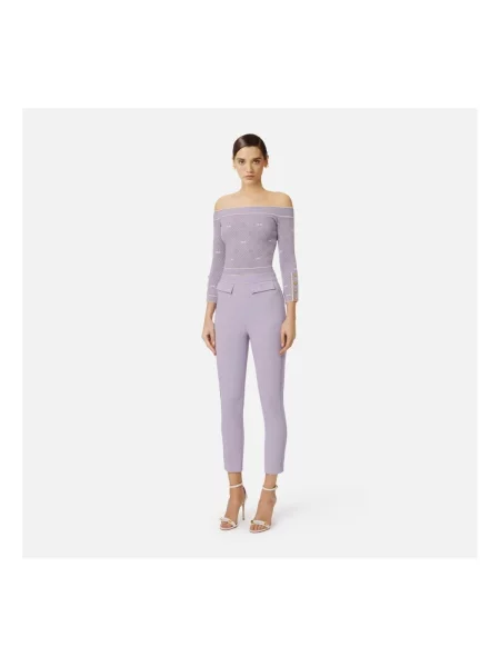 Pantaloni Elisabetta Franchi roz