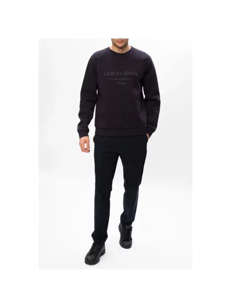 Bluza Giorgio Armani z logo szara