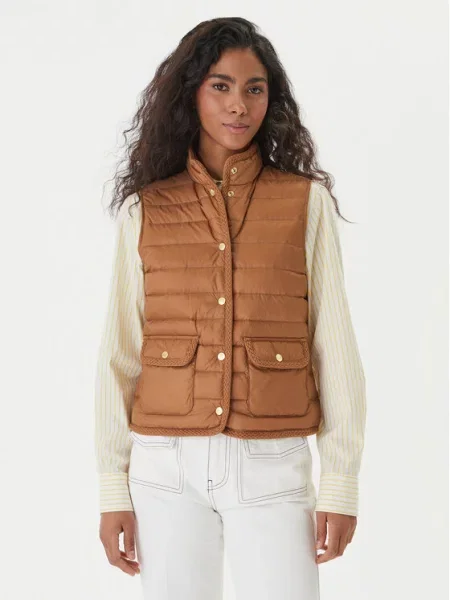 Tommy Hilfiger Brezrokavnik rjava