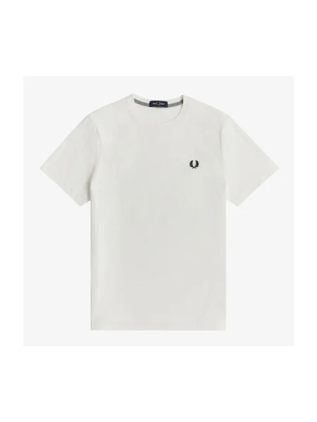 Tricou Fred Perry cu decolteu în U alb