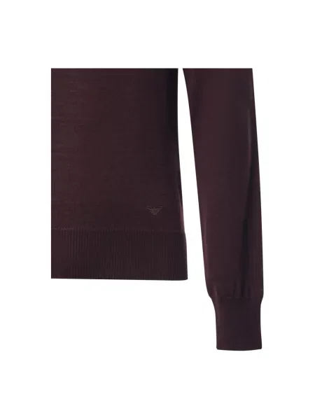 Sweter Emporio Armani wełniany czerwony