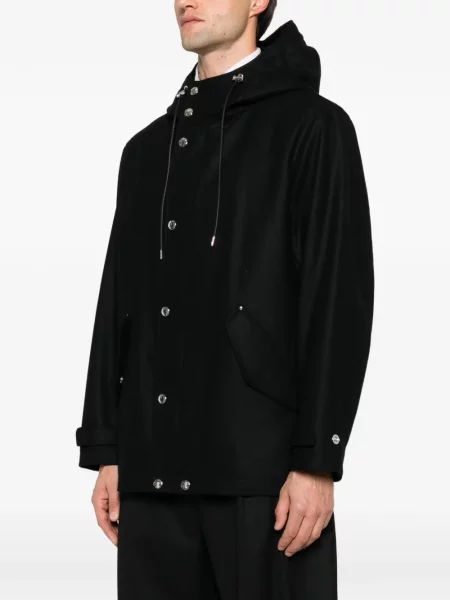 Pocnitură geacă Mackintosh cu glugă negru