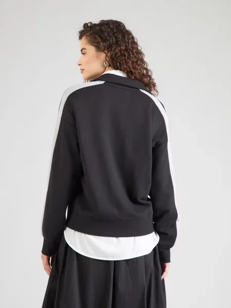 Calvin Klein Jeans Tepláková bunda sivá melírovaná čierna