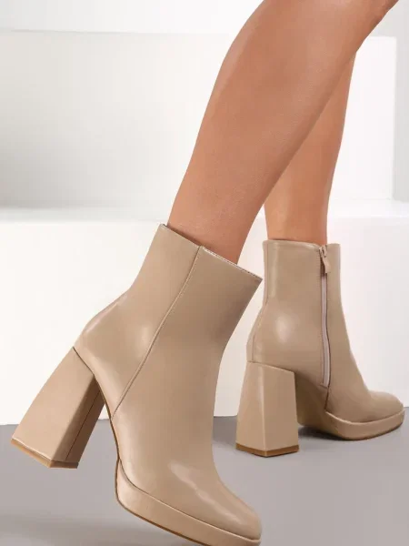 Botine Soila cu bej