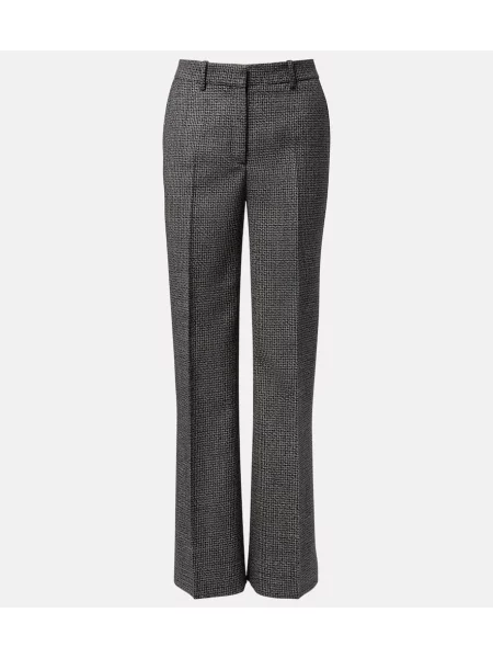 Pantaloni Acne Studios de lână negru