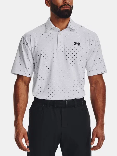 Tricou polo Under Armour gri