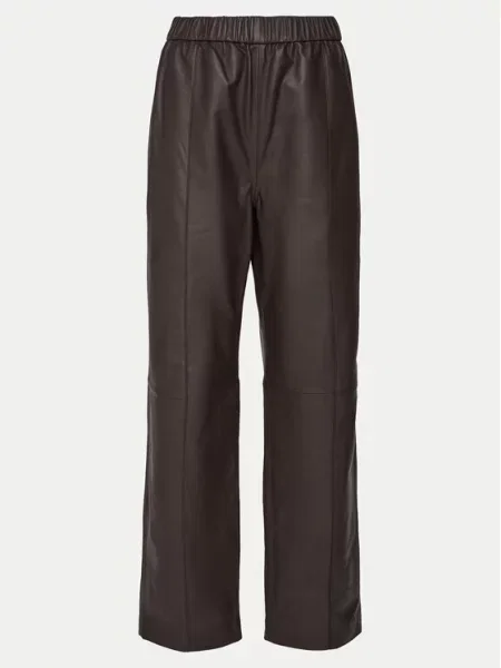 Kožené kalhoty hnědá