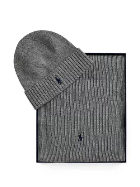 Scurt șapcă Polo Ralph Lauren cu broderie din jerseu maro