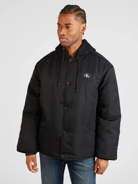 Calvin Klein Jeans Geacă Skater Hooded Jacket negru